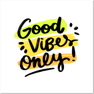 good vibes only - Motivational Quote Posters and Art